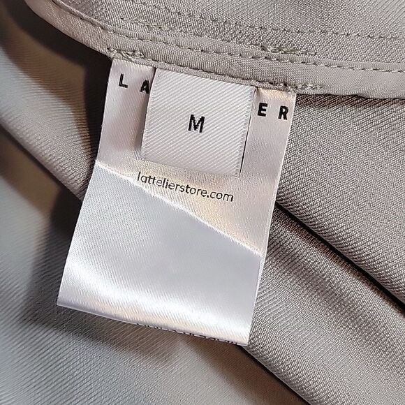 Lattelier Patchwork Trenchcoat In Grey Womens Size M - Picture 12 of 14